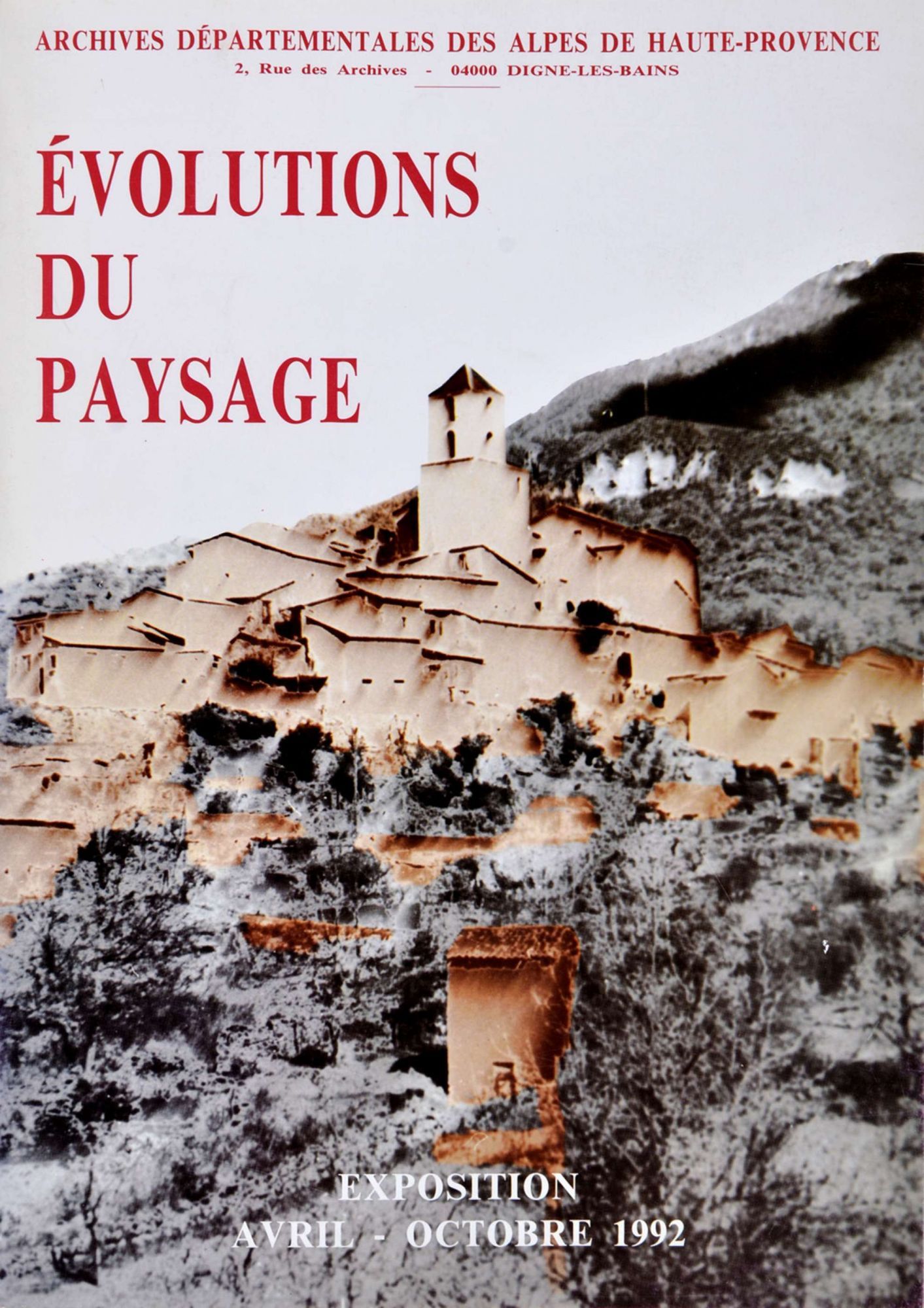 Evolution du paysage