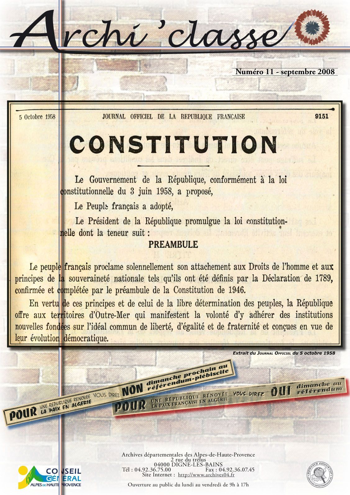 La constitution de 1958