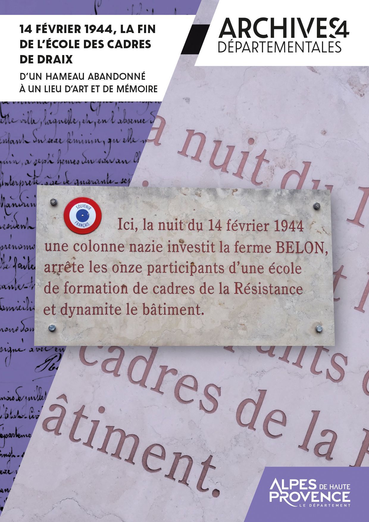 14 février 1944, la fin de l'école des cadres de Draix