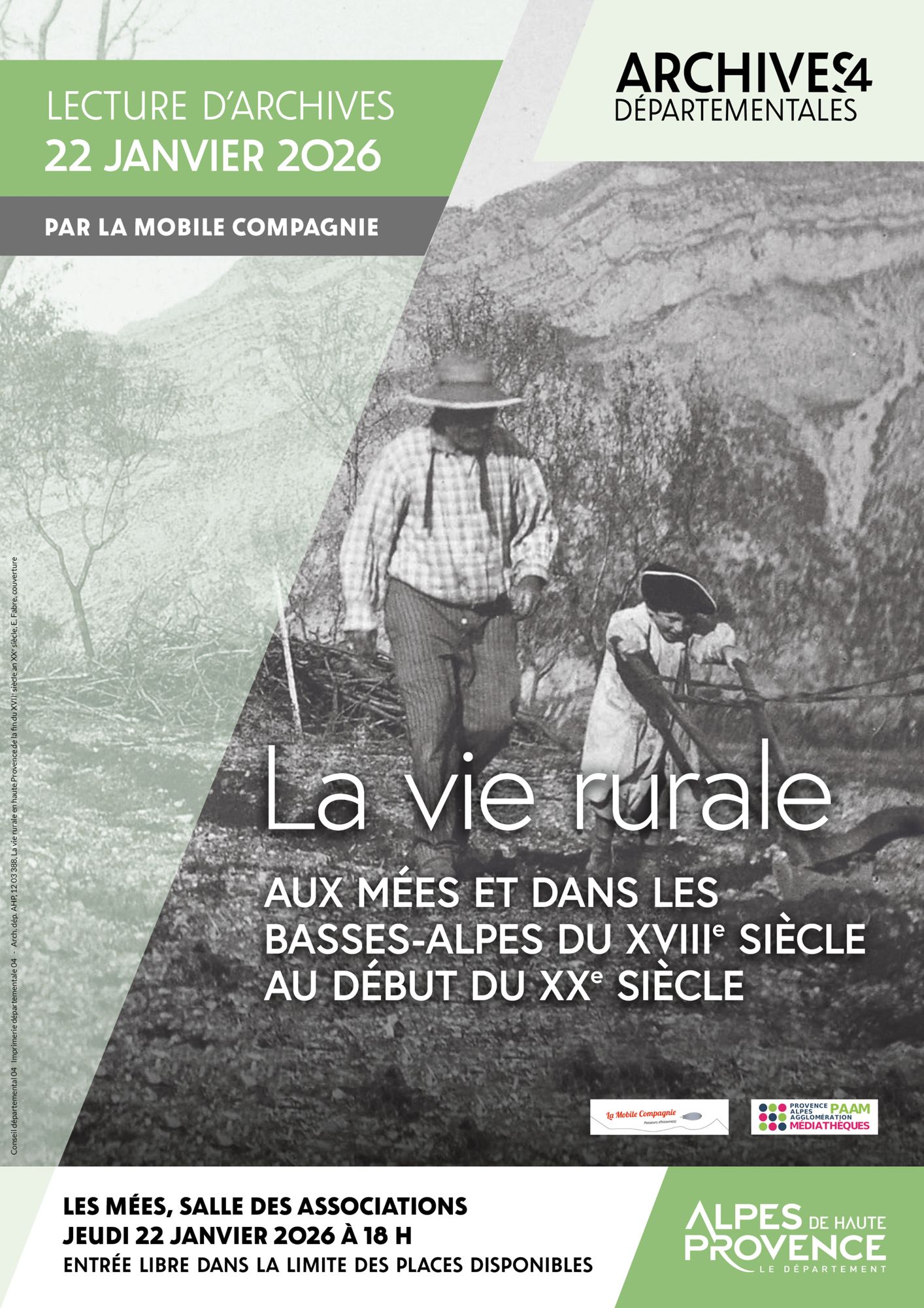 La vie rurale aux Mées et dans les Basses-Alpes de la fin du xviie siècle au début du xxe siècle