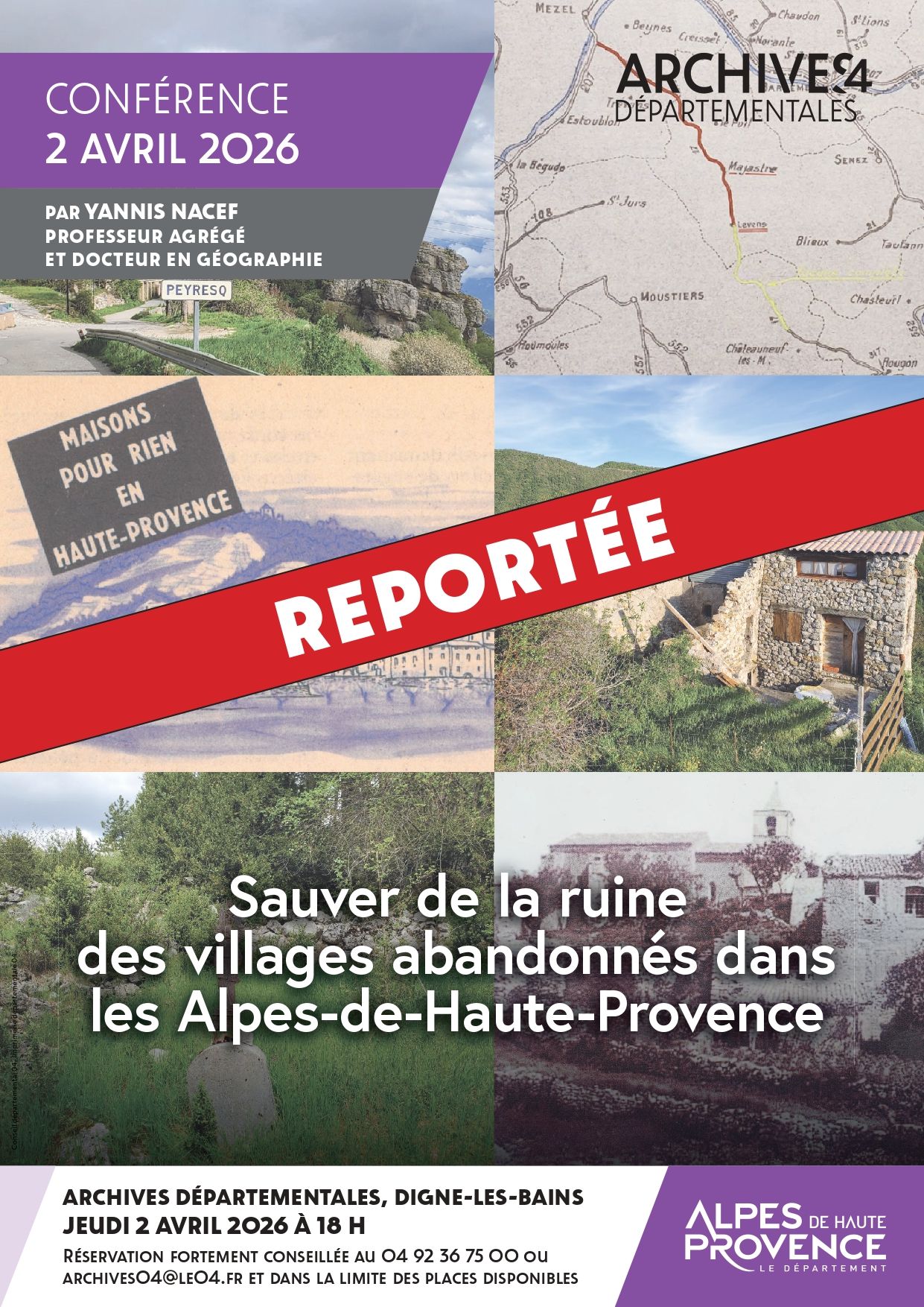 Conférence reportée