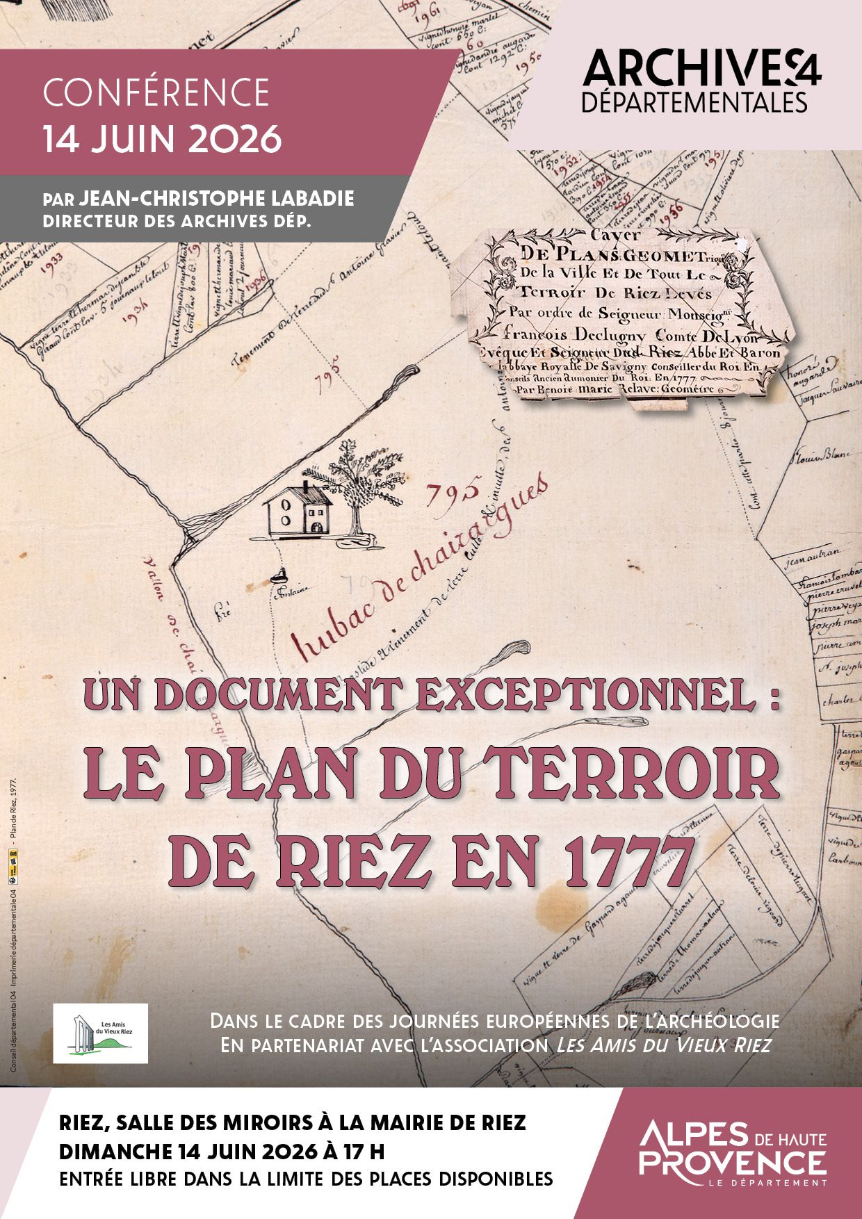 Plan du terroir de Riez